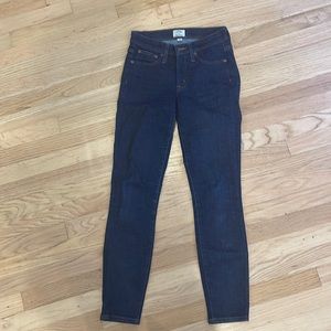 J crew toothpick jeans size 24- like new